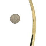 14k Yellow Gold 44.6g Solid Heavy 6mm Omega Link Necklace Italy 20"