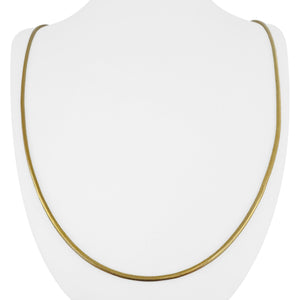 14k Yellow Gold 14.2g Solid Vintage 1.8mm Long Snake Link Necklace Italy 30"