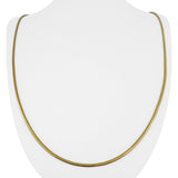 14k Yellow Gold 14.2g Solid Vintage 1.8mm Long Snake Link Necklace Italy 30"