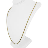 14k Yellow Gold 14.2g Solid Vintage 1.8mm Long Snake Link Necklace Italy 30"