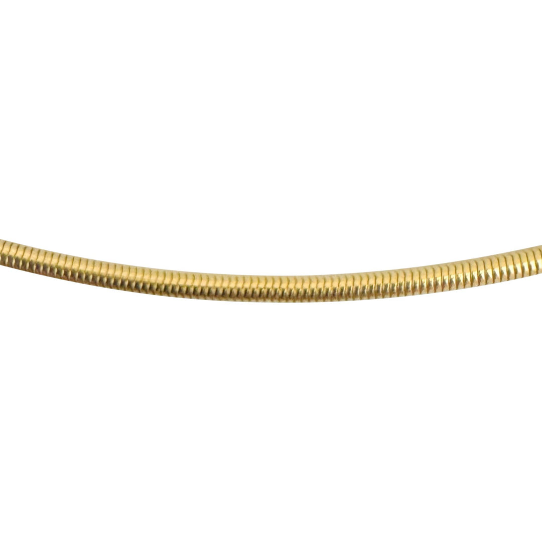 14k Yellow Gold 14.2g Solid Vintage 1.8mm Long Snake Link Necklace Italy 30"
