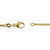 14k Yellow Gold 14.2g Solid Vintage 1.8mm Long Snake Link Necklace Italy 30"