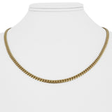 14k Yellow Gold 16.2g Solid Thin 3.5mm Cuban Link Chain Necklace 18.5"