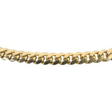 14k Yellow Gold 16.2g Solid Thin 3.5mm Cuban Link Chain Necklace 18.5"