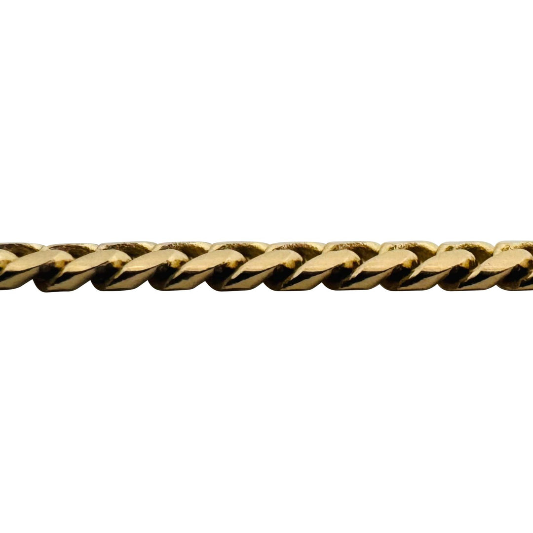 14k Yellow Gold 16.2g Solid Thin 3.5mm Cuban Link Chain Necklace 18.5"