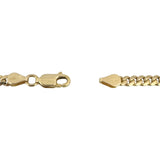14k Yellow Gold 16.2g Solid Thin 3.5mm Cuban Link Chain Necklace 18.5"