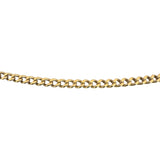 18k Yellow Gold 13g Solid Thin UnoAErre 2.5mm Curb Link Chain Necklace Italy 26"