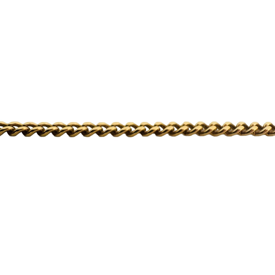 18k Yellow Gold 13g Solid Thin UnoAErre 2.5mm Curb Link Chain Necklace Italy 26"