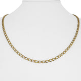 18k Yellow Gold 11.7g Solid Vintage 3mm Curb Link Chain Necklace Italy 20"
