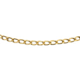 18k Yellow Gold 11.7g Solid Vintage 3mm Curb Link Chain Necklace Italy 20"