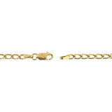 18k Yellow Gold 11.7g Solid Vintage 3mm Curb Link Chain Necklace Italy 20"