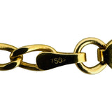 18k Yellow Gold 11.7g Solid Vintage 3mm Curb Link Chain Necklace Italy 20"