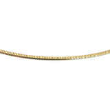 18k Yellow Gold 4.8g Milor Squared 1.5mm Snake Link Necklace Italy 18"