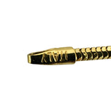 18k Yellow Gold 4.8g Milor Squared 1.5mm Snake Link Necklace Italy 18"