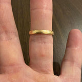 Antique 18k Yellow Gold 4.5g Solid 3mm Band Ring Size 8.25