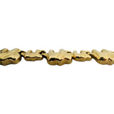14k Yellow Gold 14g Ladies Polished Elephant Charm Link Bracelet 7.25"