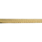 14k Yellow Gold 37.4g Solid Heavy Thick 10mm Herringbone Link Necklace Italy 16"