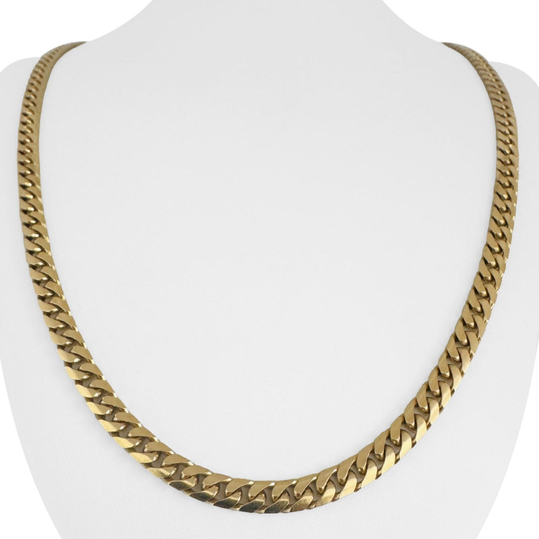14k Yellow Gold 48g Solid Heavy 5.5mm Cuban Link Chain Necklace 24"