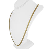14k Yellow Gold 22.8g Solid Long 5mm Bismark Link Mesh Necklace Italy 36"