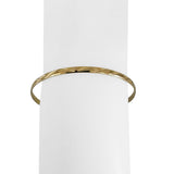 14k Yellow Gold 4.7g Solid Diamond Cut 3mm Round Bangle Bracelet 7.85"
