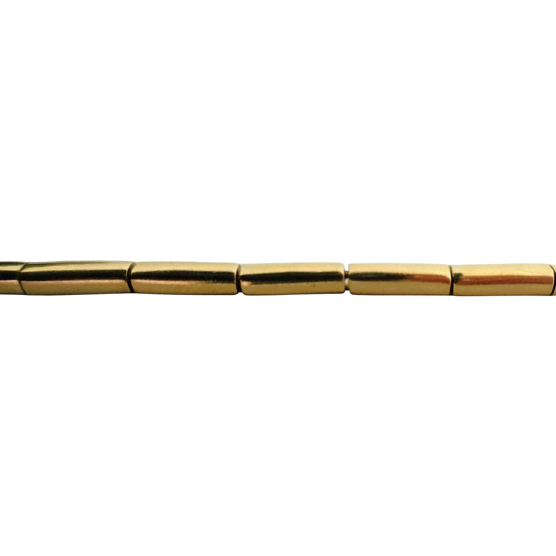 14k Yellow Gold 9.7g Ladies Rounded Bar Link Bracelet 7.25"