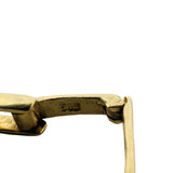 14k Yellow Gold 9.7g Ladies Rounded Bar Link Bracelet 7.25"