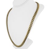 14k Yellow Gold 57.5g Semi Solid 9mm Cuban Curb Link Chain Necklace 26"