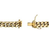 14k Yellow Gold 57.5g Semi Solid 9mm Cuban Curb Link Chain Necklace 26"