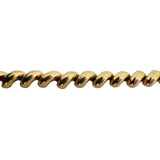 14k Yellow Gold 14.9g Ladies Polished 7mm San Marco Link Bracelet Italy 7"
