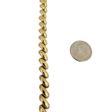14k Yellow Gold 14.9g Ladies Polished 7mm San Marco Link Bracelet Italy 7"