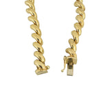 14k Yellow Gold 14.9g Ladies Polished 7mm San Marco Link Bracelet Italy 7"