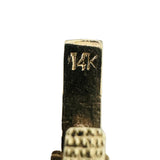 14k Yellow Gold 32.4g Solid Vintage 3.5mm Squared Byzantine Link Necklace 18.5"