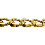 18k Yellow Gold 50.7g Vintage Heavy Thick 22mm Curb Link Bracelet Italy 8"