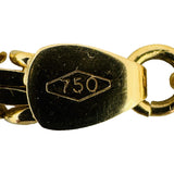 18k Yellow Gold 42.2g Solid Heavy Men's Squared Byzantine Link Bracelet Italy 9"