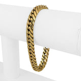 18k Yellow Gold 16g Vintage Thick Tight Curb Link Bracelet 7.5"
