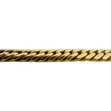 18k Yellow Gold 16g Vintage Thick Tight Curb Link Bracelet 7.5"