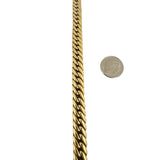 18k Yellow Gold 16g Vintage Thick Tight Curb Link Bracelet 7.5"