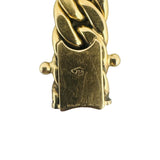 18k Yellow Gold 16g Vintage Thick Tight Curb Link Bracelet 7.5"