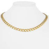 18k Yellow Gold 13.8g Hollow Light 6.5mm Curb Link Necklace 18"