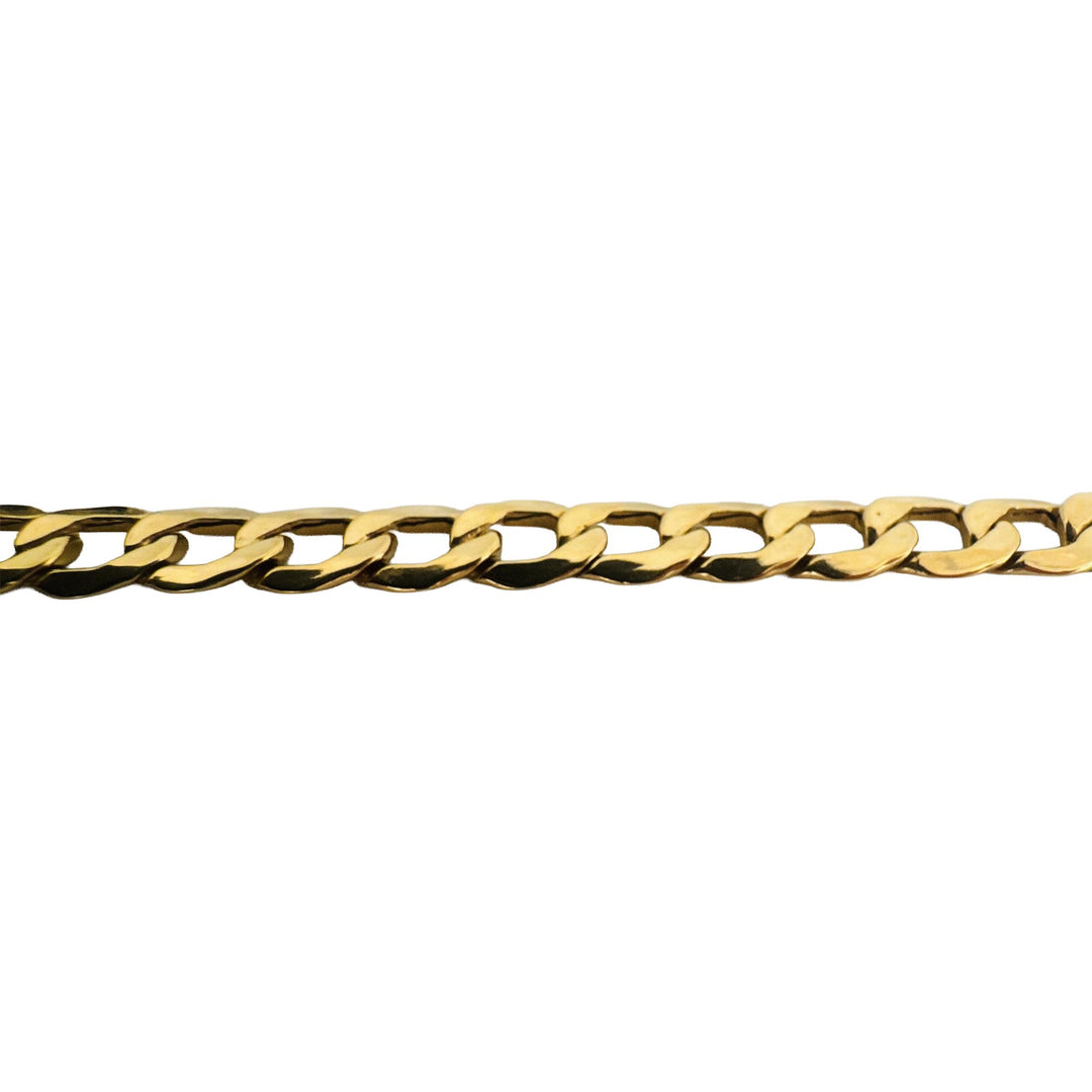 18k Yellow Gold 13.8g Hollow Light 6.5mm Curb Link Necklace 18"