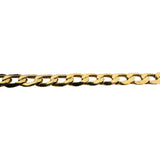18k Yellow Gold 13.8g Hollow Light 6.5mm Curb Link Necklace 18"
