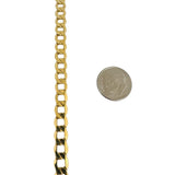 18k Yellow Gold 13.8g Hollow Light 6.5mm Curb Link Necklace 18"