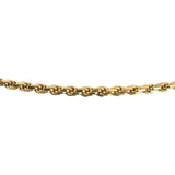 18k Yellow Gold 13g Solid Diamond Cut 2.2mm Rope Chain Necklace Italy 20"