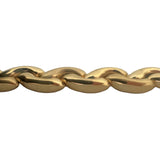 14k Yellow Gold 18.6g Vintage Ladies 10mm Fancy Link Bracelet Italy 7.5"