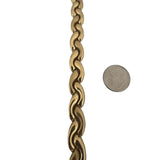 14k Yellow Gold 18.6g Vintage Ladies 10mm Fancy Link Bracelet Italy 7.5"