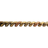 14k Tri Tone Gold 18.5g Vintage 7.5mm San Marco Link Bracelet Italy 7.25"