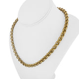 14k Yellow Gold 30g Ladies UnoAErre 8mm Rolo Link Necklace Italy 19.5"