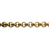 14k Yellow Gold 30g Ladies UnoAErre 8mm Rolo Link Necklace Italy 19.5"