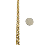 14k Yellow Gold 30g Ladies UnoAErre 8mm Rolo Link Necklace Italy 19.5"