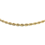 14k Yellow Gold 43.6g Solid Heavy 4mm Rope Chain Necklace 30"